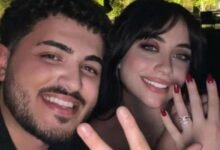 عصام النجار وسالي العوضي يعلنان خطبتهما