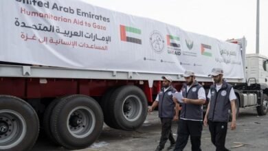 «الفارس الشهم 3»: دخول 5 قوافل مساعدات إماراتية إلى غزة