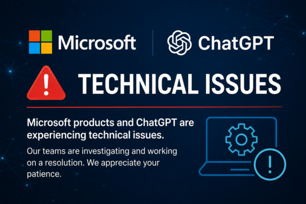 Microsoft Products and ChatGPT Experiencing Technical Issues