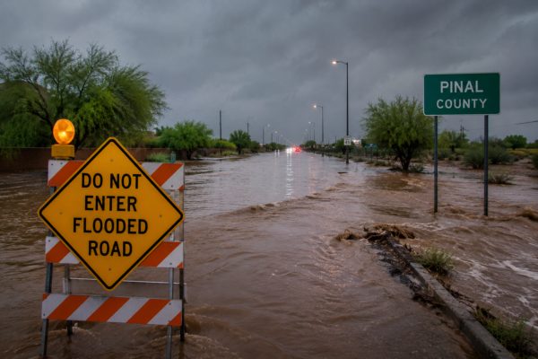Life-Threatening Flash Flood Warning Issued for Pinal County, Arizona