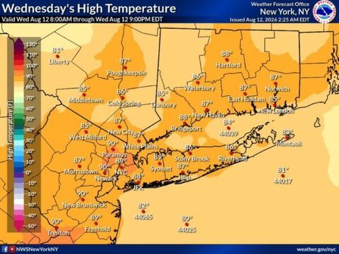 New York City Could Reach 89°F Today as Sunshine Dominates 1 New York City Could Reach 89°F Today as Sunshine Dominates