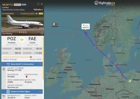 Lech Poznań Flight Holds Near Bergen as Fog Disrupts Approach to Faroe Islands 1 Lech Poznań Flight Holds Near Bergen as Fog Disrupts Approach to Faroe Islands