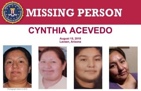 FBI Offers $5,000 Reward in Cynthia Acevedo Disappearance and Possible Death in Arizona