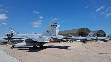 Spanish F-18 Shoots Down Drone After It Enters Romanian Airspace Near Galați