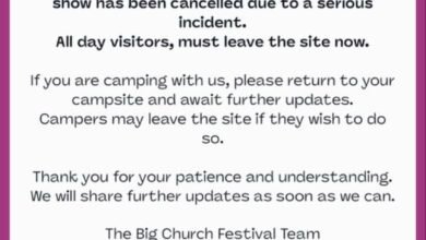 Big Church Festival Cancelled After Sign Falls on Crowd, Injuring at Least Six 4 Big Church Festival Cancelled After Sign Falls on Crowd, Injuring at Least Six