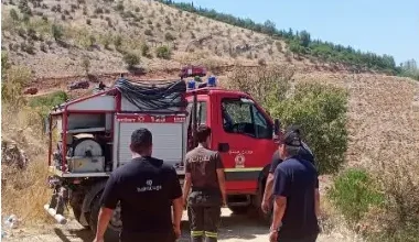 النيران تشتعل في جبل جب جنين.. والدفاع المدني يتدخل