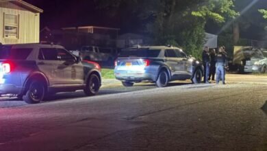 Driver gets away after shooting into occupied