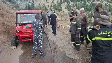 حريق جرود البترون ينتهي بعد عمليات تبريد استمرت حتى الفجر