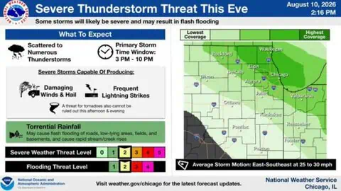 Severe Thunderstorms and Flash Flooding Threaten Chicago Area This Evening 1 Severe Thunderstorms and Flash Flooding Threaten Chicago Area This Evening