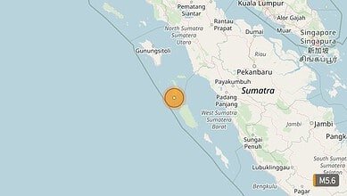 Magnitude 5.6 Earthquake Strikes South of Teluk Dalam, Indonesia
