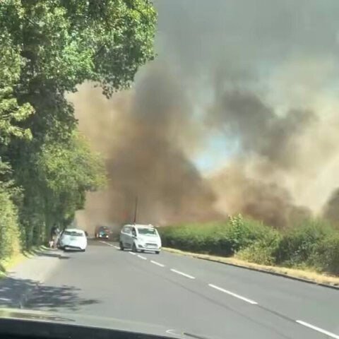 Video: Stourbridge Wildfire Engulfs Multiple Homes as Flames Spread Near Golf Course