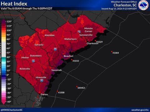 Extreme Heat Warning Issued for Georgia and South Carolina as Heat Index Reaches 118°F 1 Extreme Heat Warning Issued for Georgia and South Carolina as Heat Index Reaches 118°F