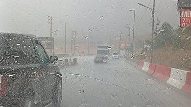 أمطار على طرق ترشيش وضهر البيدر وكفرذبيان وتحذير للسائقين