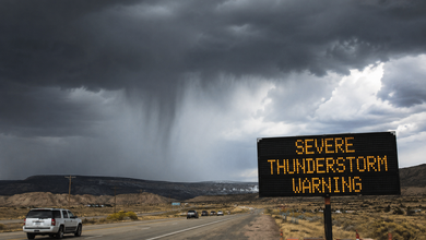 Severe Thunderstorm Warning: Severe Thunderstorm Warning Issued Near Kanab, Utah, With 60 MPH Winds and Hail