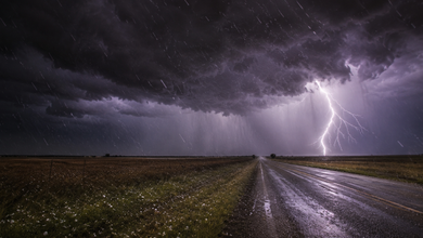 Severe Thunderstorm Warning: Severe Thunderstorm Warning Issued for Four Western Kansas Counties With 60 MPH Winds and Large