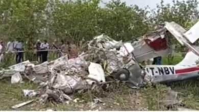 Private Trainee Plane Crashes In Kanpur