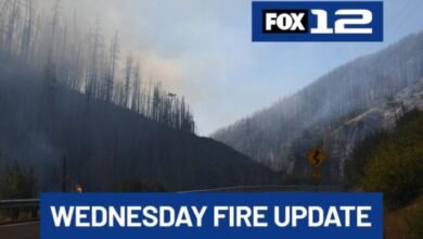 Wednesday wildfire update