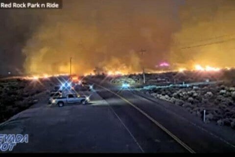 Wildfire, Nevada in Nevada forces evacuations