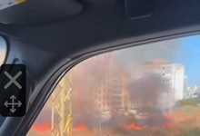 مشاهد من الحريق في سن الفيل بمحافظة جبل لبنان 1 مشاهد من الحريق: مشاهد من الحريق في سن الفيل بمحافظة جبل لبنان