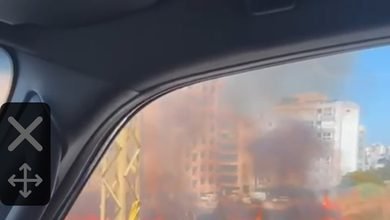 مشاهد من الحريق في سن الفيل بمحافظة جبل لبنان 13 مشاهد من الحريق: مشاهد من الحريق في سن الفيل بمحافظة جبل لبنان