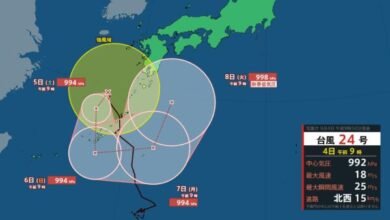 台風情報 台風24号 8日頃にかけて南西諸島近海で動きが遅くなる見込み: 【台風情報】台風24号 8日頃にかけて南西諸島近海で動きが遅くなる見込み 4日は四国地方 九州北部地方（山口県含む） 九州南部・奄美地方は線状降水帯が発生して大雨災害の危険度が