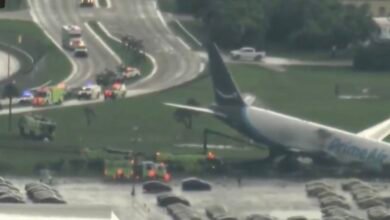 Live Video: Aerial View Shows Prime Air Boeing 767 Crash Scene at Miami International Airport 4 Live Video Aerial: Live Video: Aerial View Shows Prime Air Boeing 767 Crash Scene at Miami International Airport