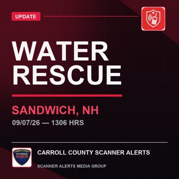 Water Rescue Underway After Boat Overturns on Squam Lake in Sandwich, New Hampshire