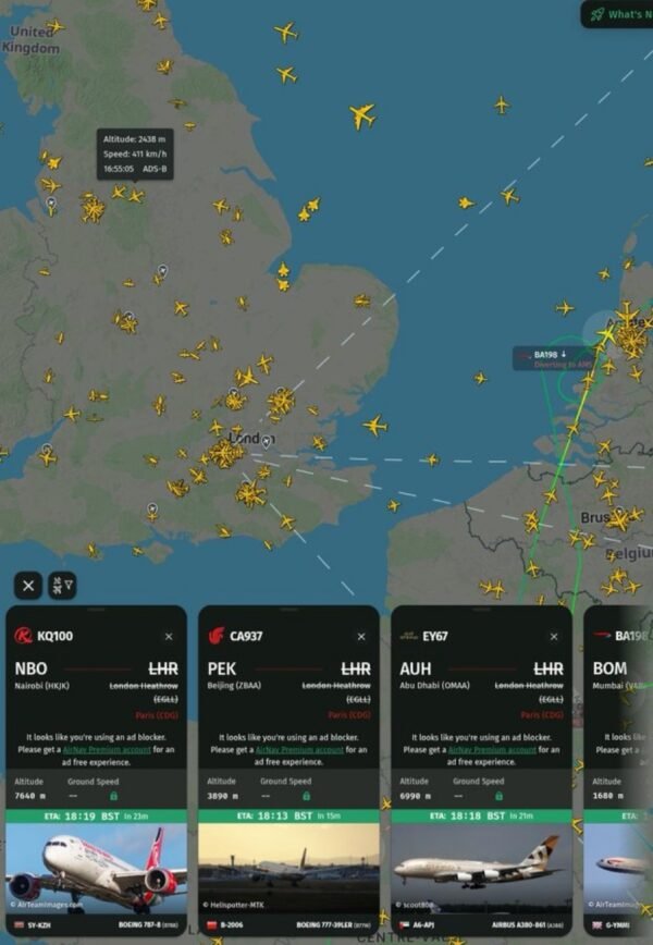 UPDATE: Heathrow Flights Reportedly Diverted to Amsterdam and Paris