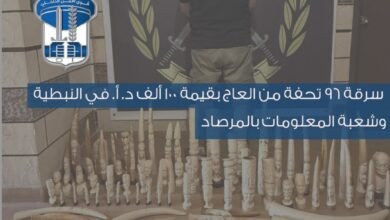 سرقة تحف عاجية: سرقة تحف عاجية بـ100 ألف دولار في النبطية تنتهي بتوقيف مشتبه به وضبط 96 قطعة