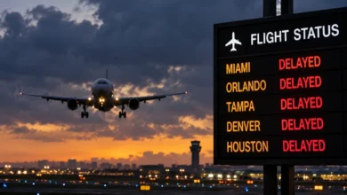 FAA Warns Possible: FAA Warns of Possible Flight Delays at Major U.S. Airports Monday