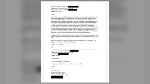 FBI Agent Sought Criminal Investigation of Elon Musk Over Federal Employee “Five Things” Email, Grassley-Released Record Shows