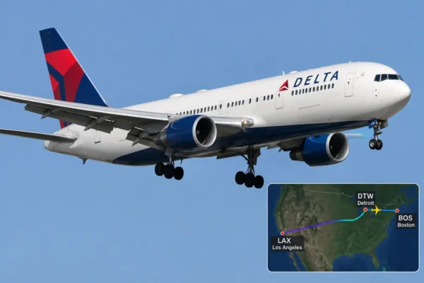 Delta Flight DL437 Diverts to Detroit After Captain Falls Ill in Cockpit