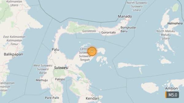 M5.0 Earthquake Strikes Near Luwuk, Indonesia 1 M5.0 Earthquake Strikes Near Luwuk, Indonesia