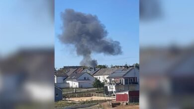 Reported F-16 fighter: Reported F-16 fighter jet crashes at Spangdahlem Air Base in Germany; pilot ejects