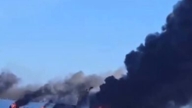 Greek ferry catches: Video: Greek ferry catches fire in Aegean Sea, all passengers and crew evacuated safely