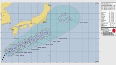 Typhoon Surigae Reaches Category 4 Strength Near Japan, Weakening Forecast