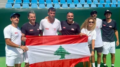 لبنان يحسم مواجهته: لبنان يحسم مواجهته مع سوريا ويتأهل في كأس ديفيس
