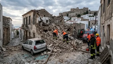 À deux pas de l’Acropole, une explosion fait s’effondrer un immeuble : cinq disparus