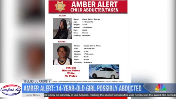 Amber Alert Issued Across Southern California for Missing 14-Year-Old — Salinas, California 1 Amber Alert