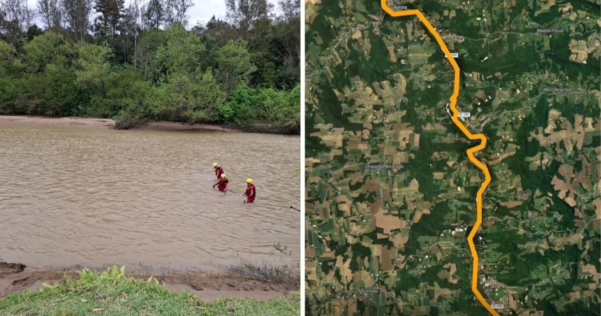 Bombeiros buscam menino de 4 anos com TEA desaparecido perto de rio em SC