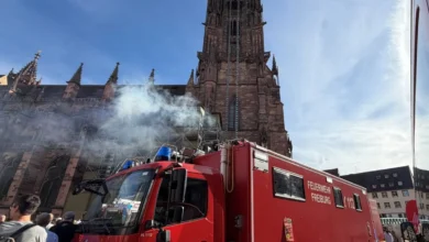 Brand am Freiburger Münster: Feuerwehr probt für den Ernstfall