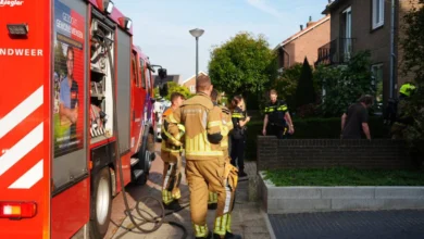 Brand bij heg in Sprang-Capelle 6 Brand bij heg in Sprang-Capelle