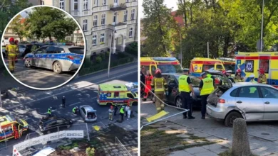 Dramatyczny wypadek w Opolu. Samochód wjechał w pieszych 6 Dramatyczny wypadek w Opolu. Samochód wjechał w pieszych