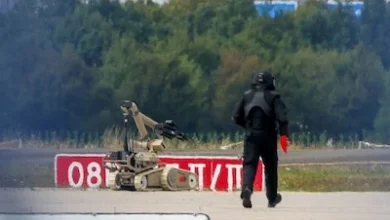Duitsland onderzoekt verband tussen drone die deze week neerstortte en poging aanslag bij vliegveld Leipzig 4 Duitsland onderzoekt verband tussen drone die deze week neerstortte en poging aanslag bij vliegveld Leipzig