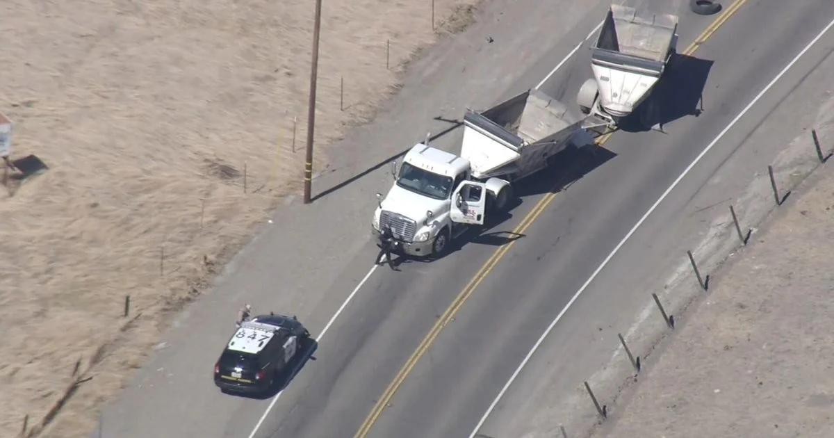 Dump truck crash
