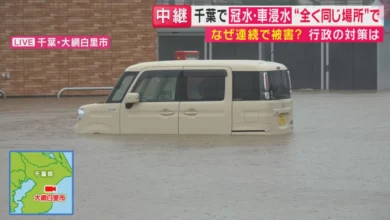 「こんなに短期間で2回目が来るとは…」千葉県“先月の豪雨と同じ場所”で2度目の被害 駐車場で車が水没 営業再開したばかりのラーメン店また営業不可能に （FNNプライムオンライン）