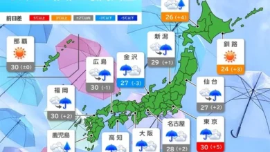 元台風と秋雨前線 四国～東北南部で大雨に警戒 都心は真夏日 今日8日(火)の天気(気象予報士 日直主任 2026年09月08日)
