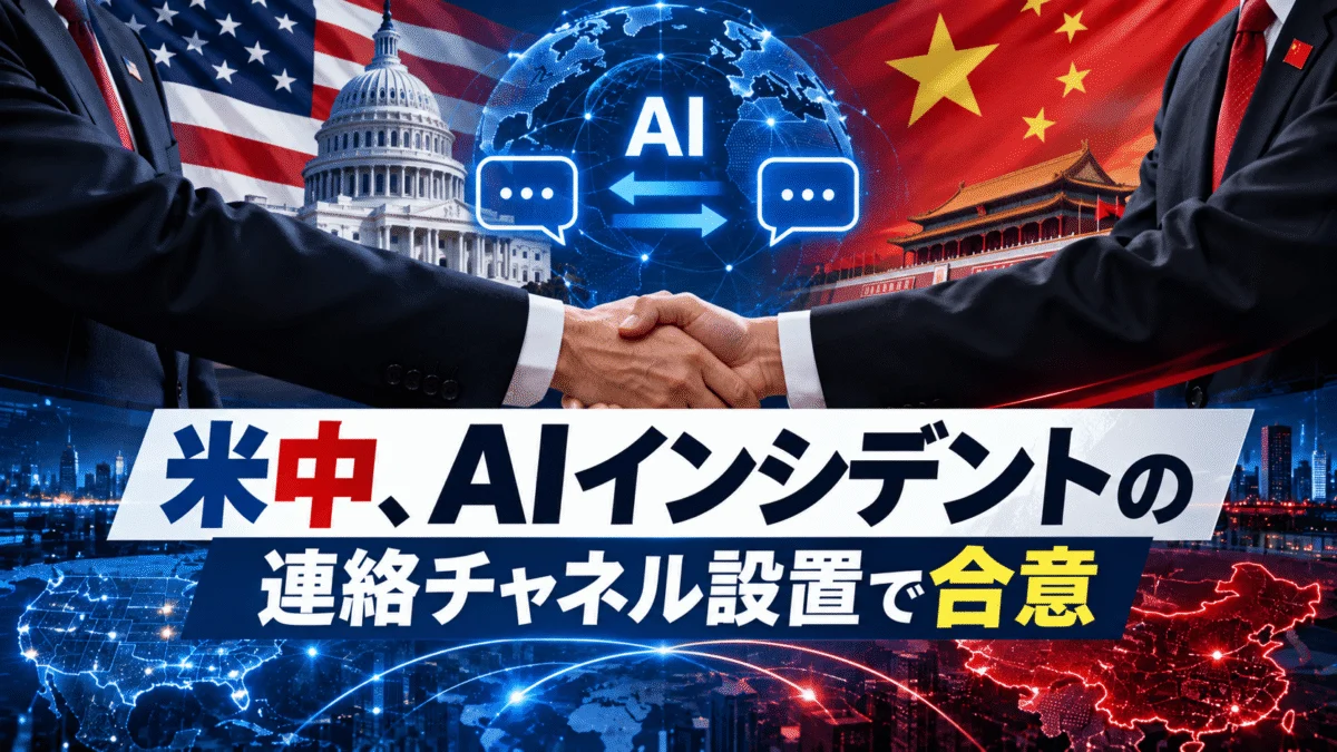 米中、AIインシデントの連絡チャネル設置で合意|セキュリティとAIのニュース-セキュリティ対策Lab