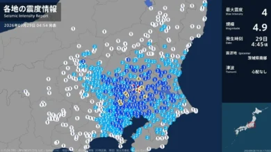 茨城県、埼玉県で最大震度4のやや強い地震 茨城県・常総市、筑西市、坂東市、つくばみらい市