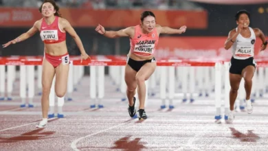 １００障害、福部が金 競歩の勝木、自転車中村もＶ―愛知・名古屋アジア大会